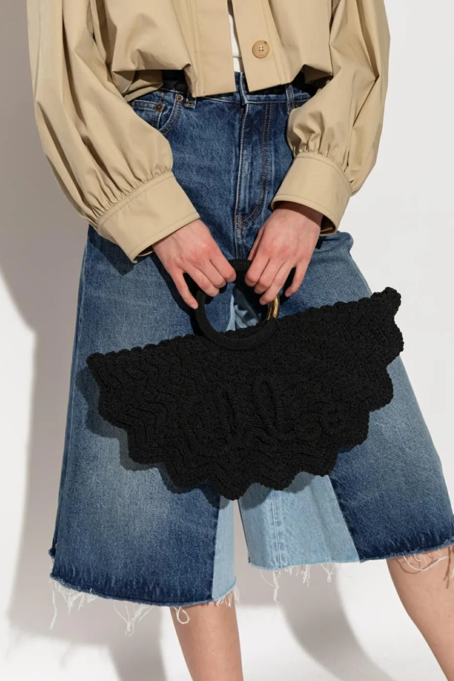 Chloé BLACK Handbag Bracelet Paravent Small