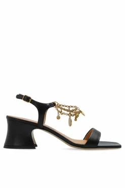 Chloé BLACK "Heeled sandals 'Charms'"