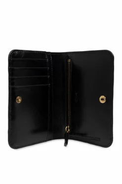 Chloé BLACK Leather wallet with logo