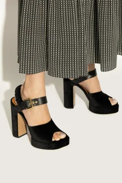 Chloé BLACK Platform sandals "Aria"