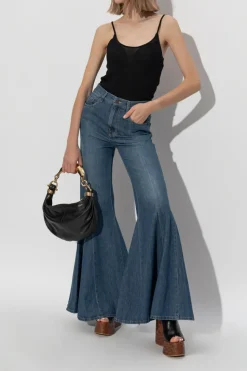 Chloé BLACK Ribbed top