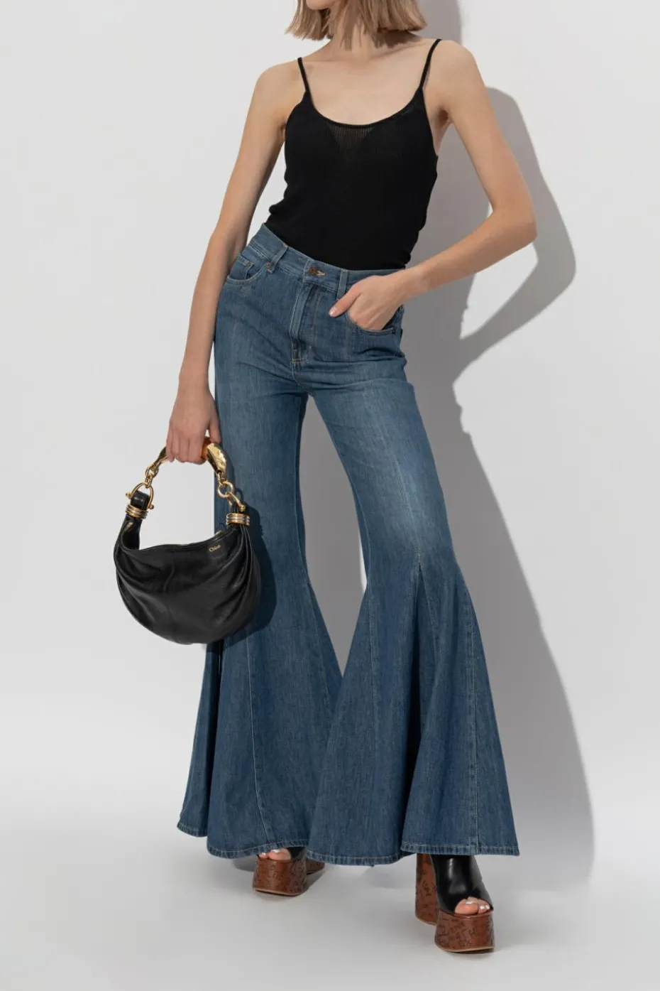 Chloé BLACK Ribbed top