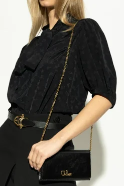 Chloé BLACK Wallet on chain Iconic