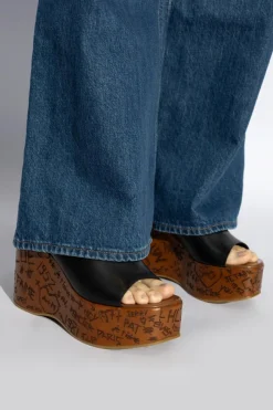 Chloé BLACK Wedge sandals Maxime