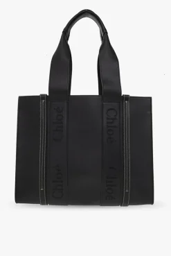 Chloé BLACK ‘Woody Medium’ shopper bag