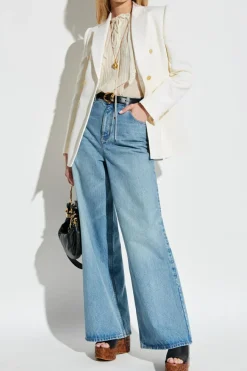 Chloé BLUE Wide-leg jeans