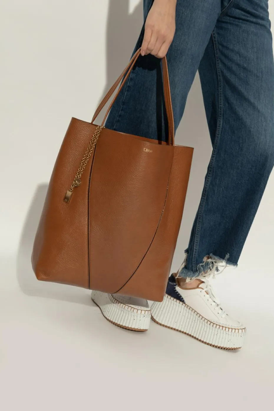 Chloé BROWN Bag Spin Large type shopper