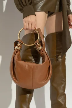 Chloé BROWN Handbag Bracelet Small