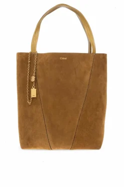 Chloé BROWN Shoulder bag "Chloé Spin Medium"