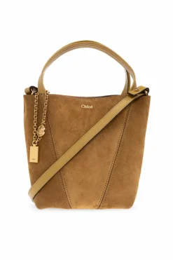 Chloé BROWN Shoulder bag `Chloé Spin Small`