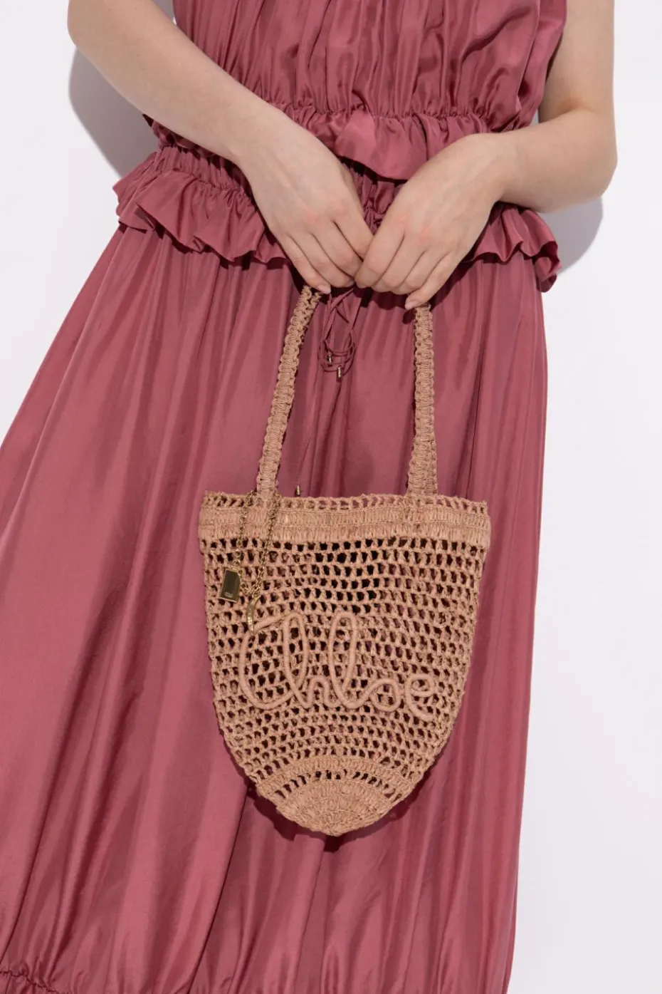 Chloé BROWN "Summer Banana Small" bag