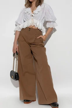 Chloé BROWN Wide-leg pants