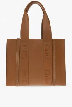 Chloé BROWN ‘Woody Medium’ shopper bag