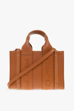Chloé BROWN ‘Woody Mini’ shoulder bag