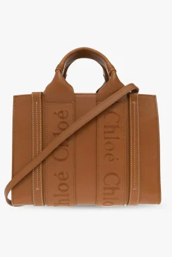 Chloé BROWN ‘Woody Small’ shopper bag
