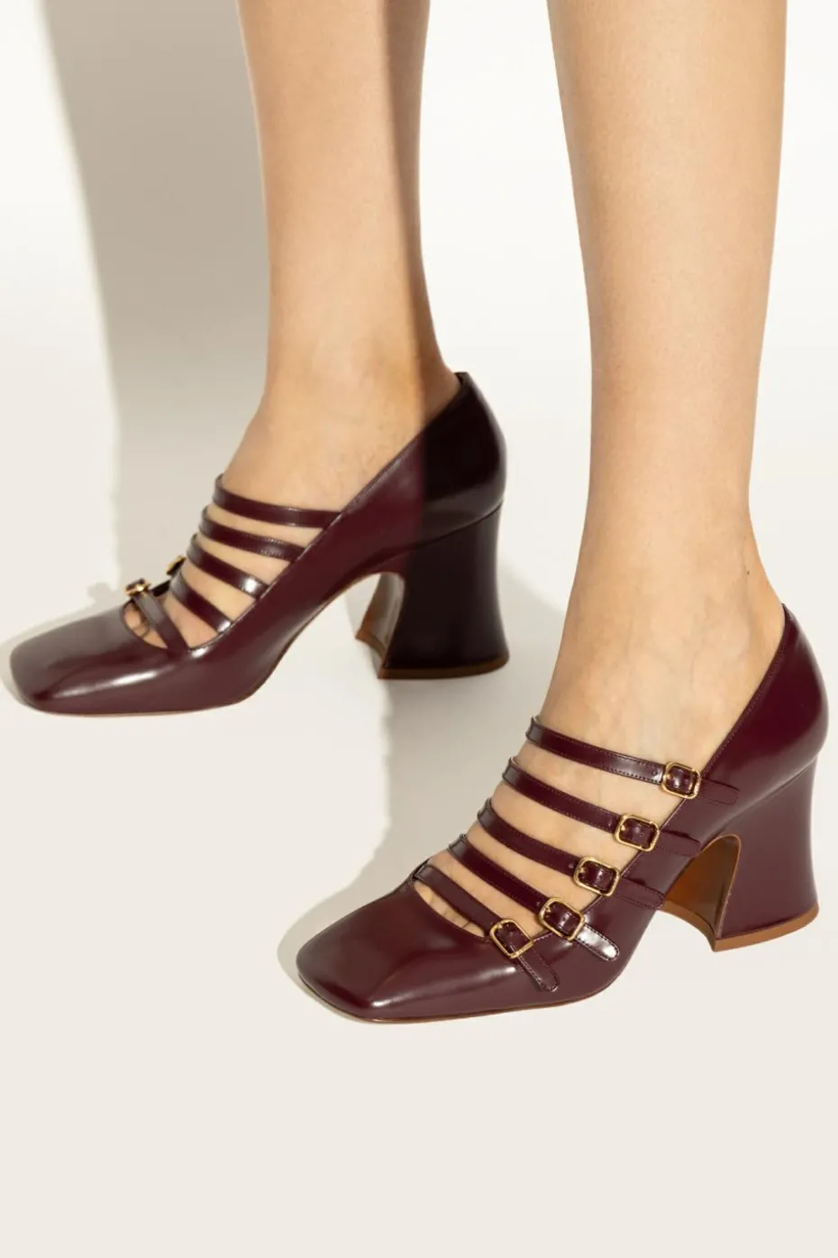 Chloé BURGUNDY Heeled shoes "Janis"