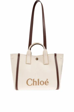 Chloé cream "Chloé Carry Small" tote bag