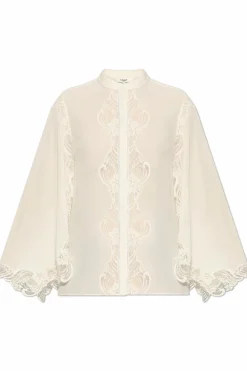 Chloé cream Silk shirt