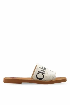 Chloé cream ‘Woody’ slides