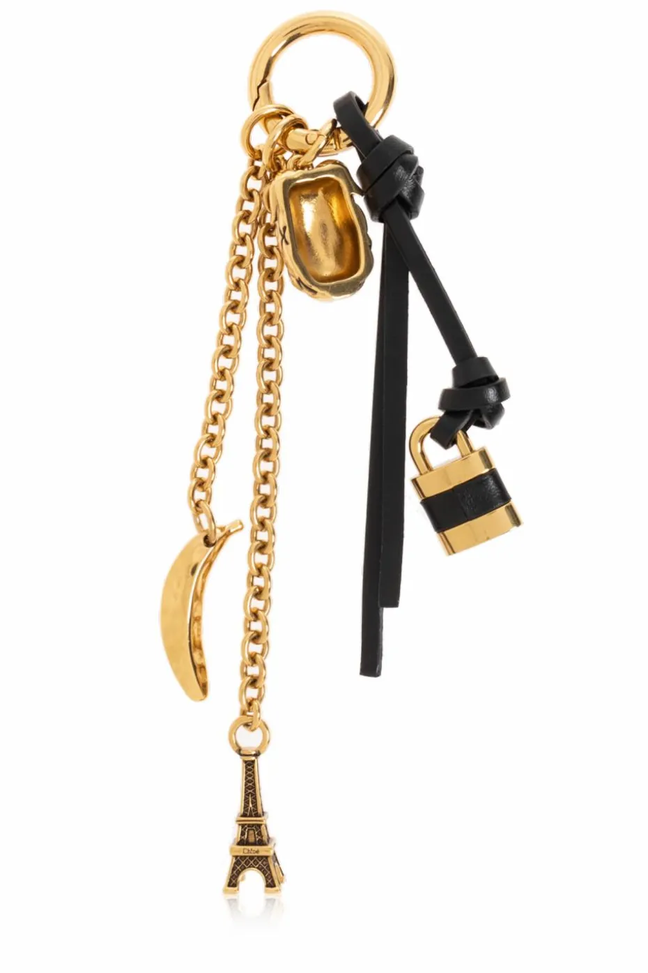 Chloé GOLD Keychain with charms
