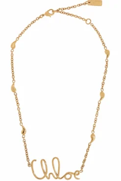 Chloé GOLD Necklace with logo