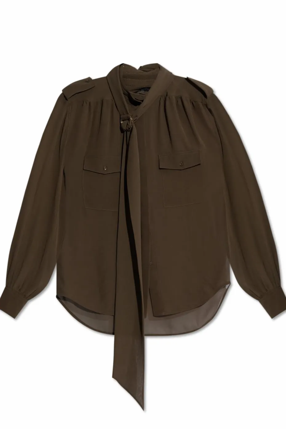 Chloé GREEN Silk shirt with pockets