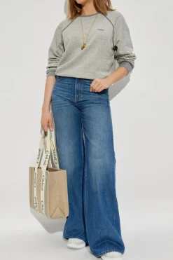 Chloé GREY Sweatshirt with embroidered logo