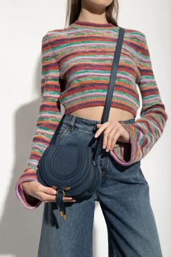 Chloé NAVY BLUE ‘Marcie Small’ shoulder bag