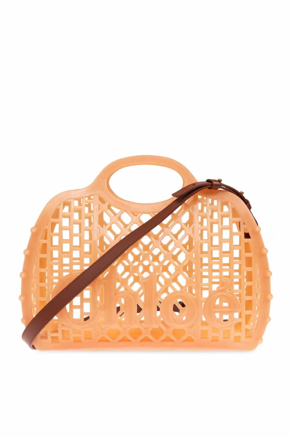 Chloé ORANGE "Cage" shopper bag