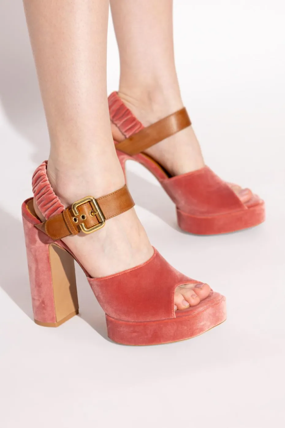 Chloé PINK Platform sandals "Aria"