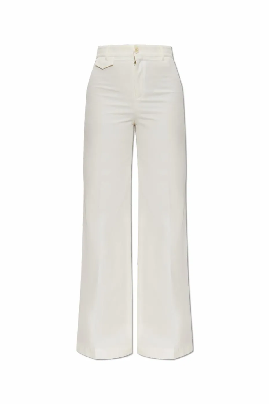 Chloé WHITE Flared leg pants