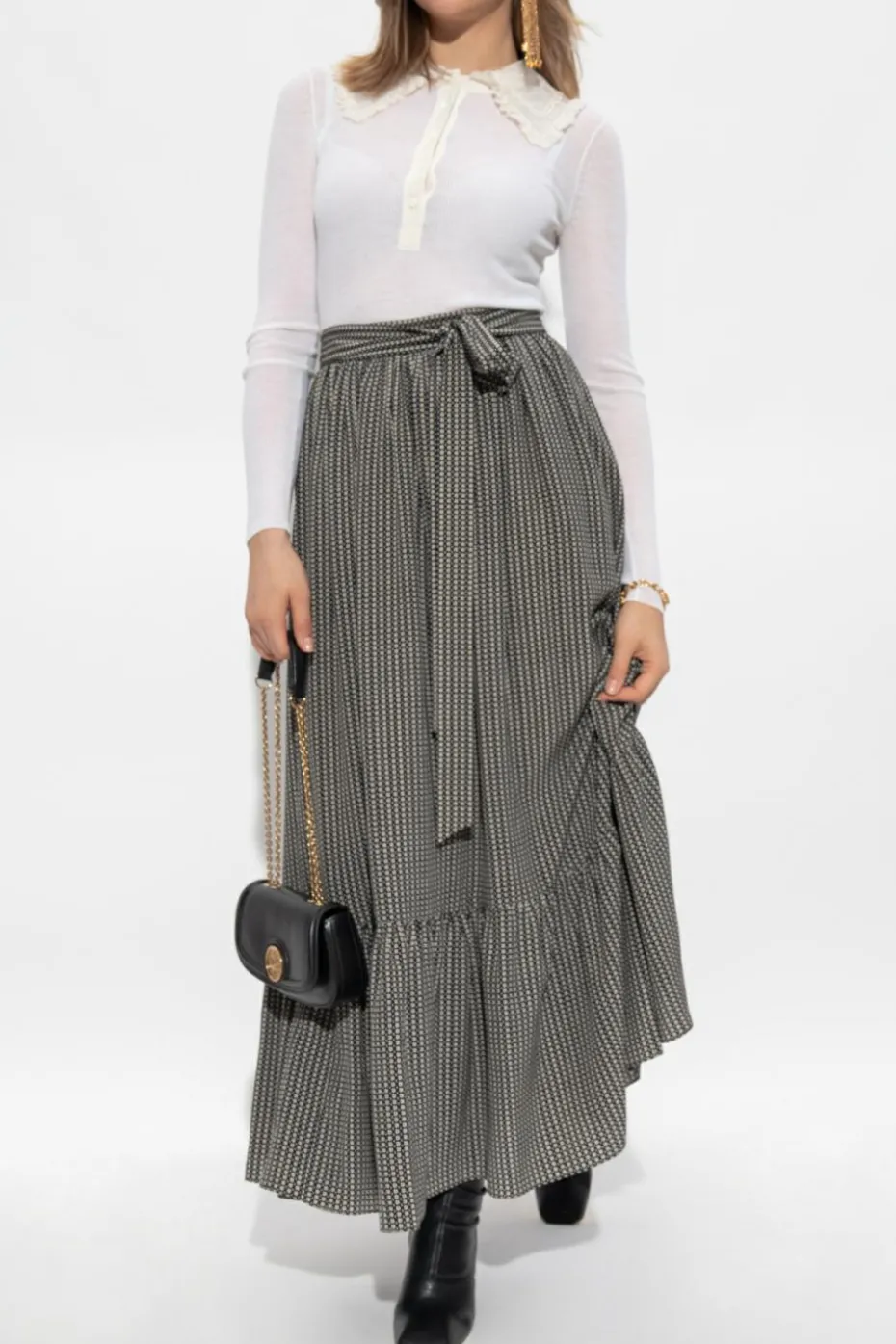 Chloé WHITE Top with lace collar
