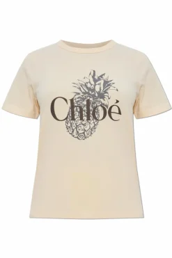 Chloé YELLOW T-shirt with print