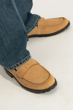 Coach beige Jocelyn loafers