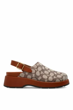 Coach beige "Sclpt" shoes on platform