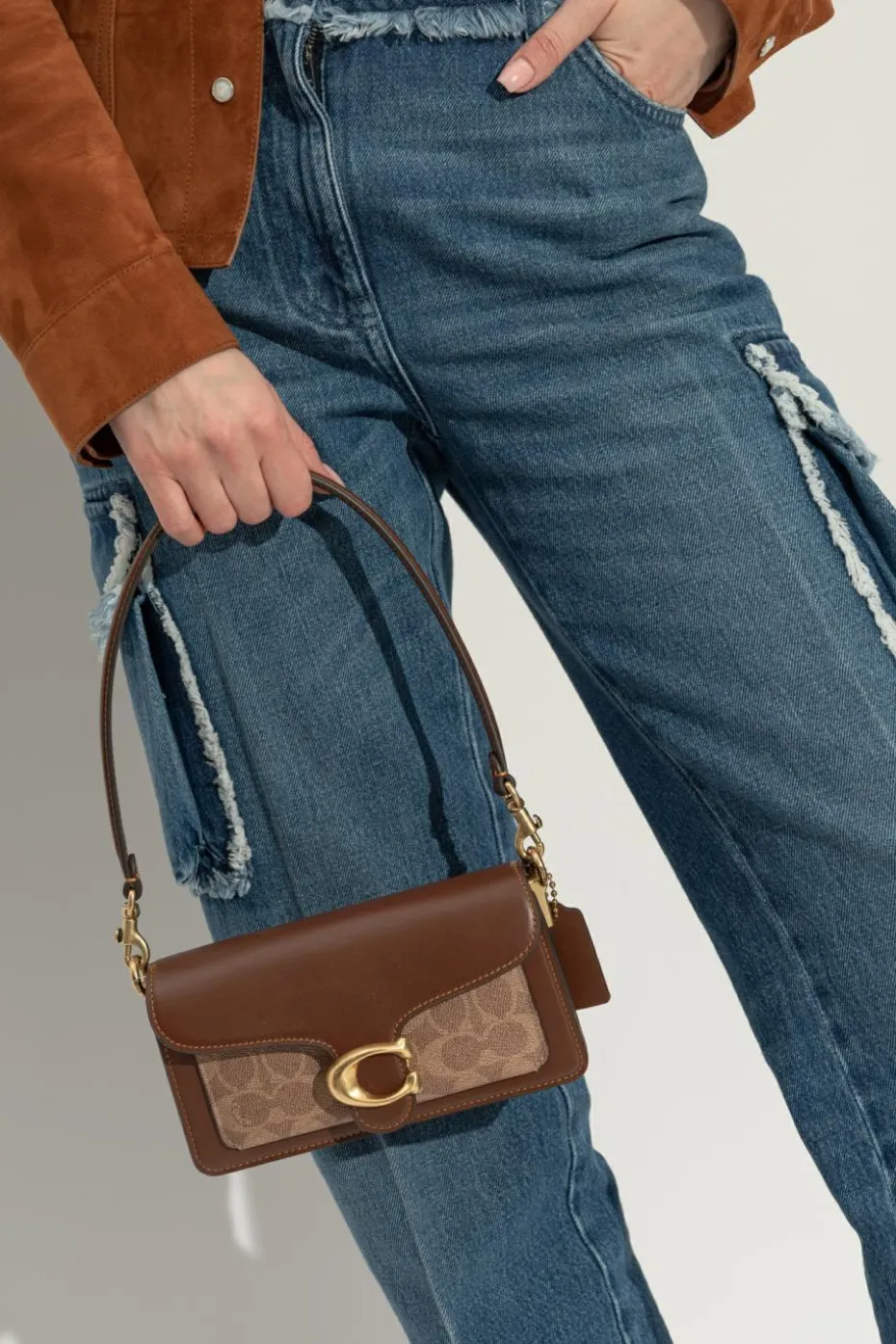 Coach beige Shoulder bag Tabby 20