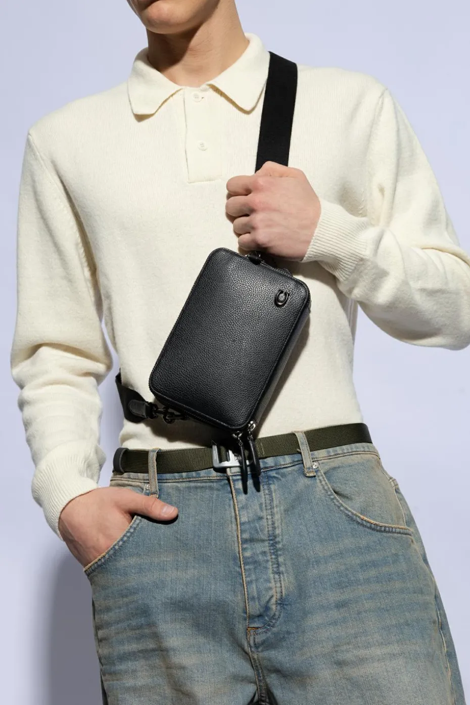 Coach BLACK ‘Charter 19’ Shoulder Bag