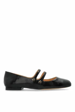 Coach BLACK Leather ballet flats