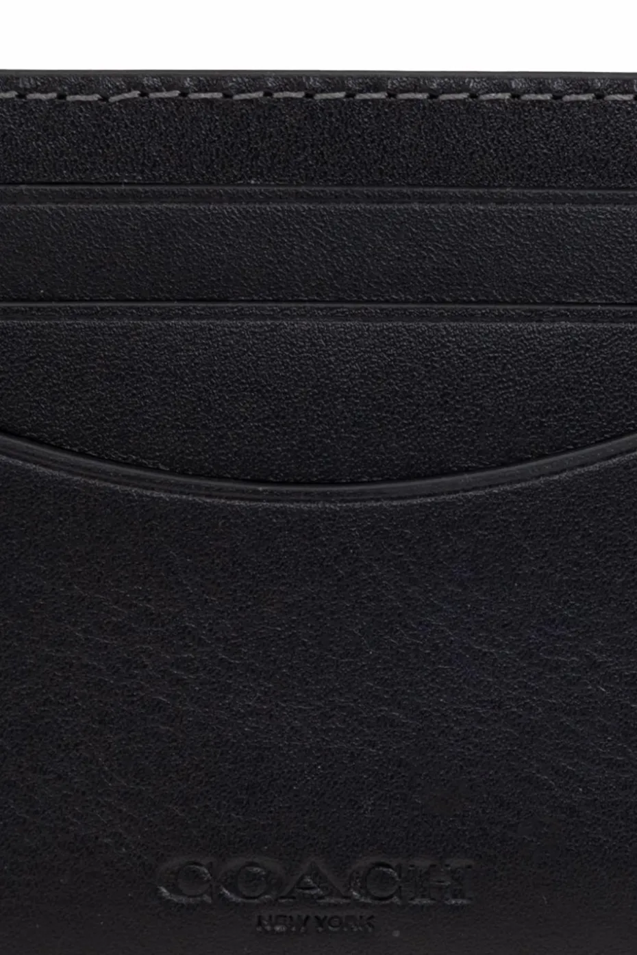 Coach BLACK Leather card case