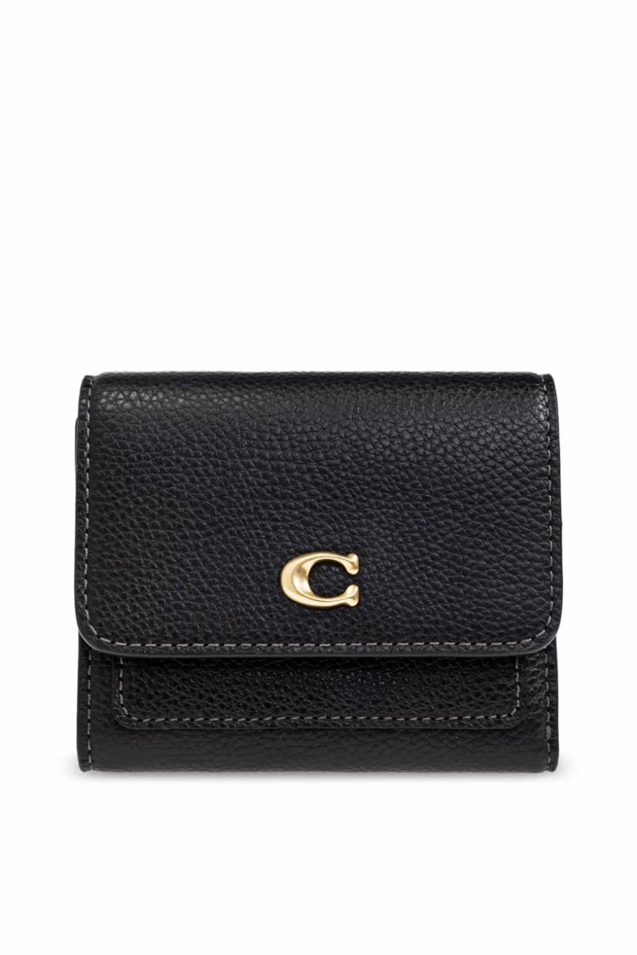 Coach BLACK Leather wallet with logo