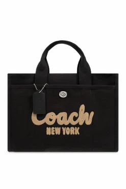 Coach BLACK Shopper bag with logo