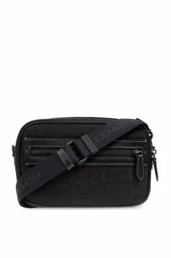 Coach BLACK Shoulder bag with monogram