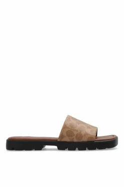 Coach BROWN ‘Florence’ Slippers