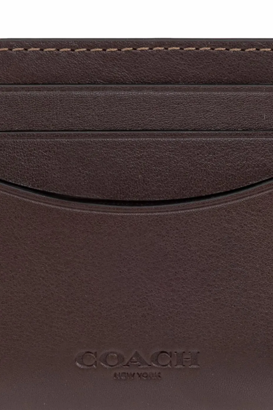 Coach BROWN Leather card case