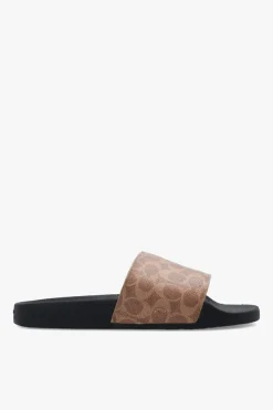 Coach BROWN Rubber slides