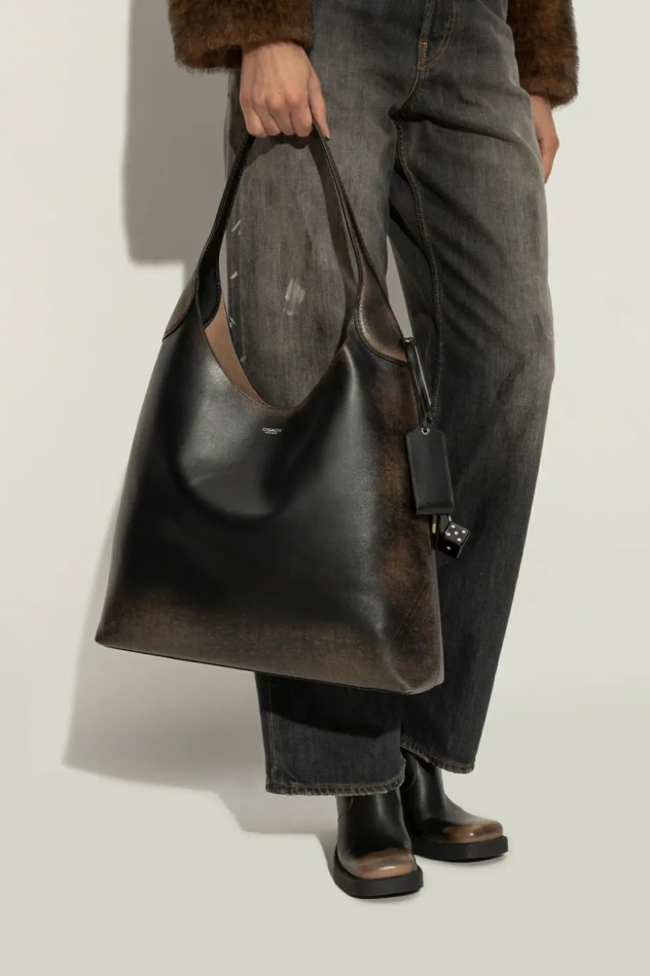 Coach BROWN Shoulder bag "Brooklyn"