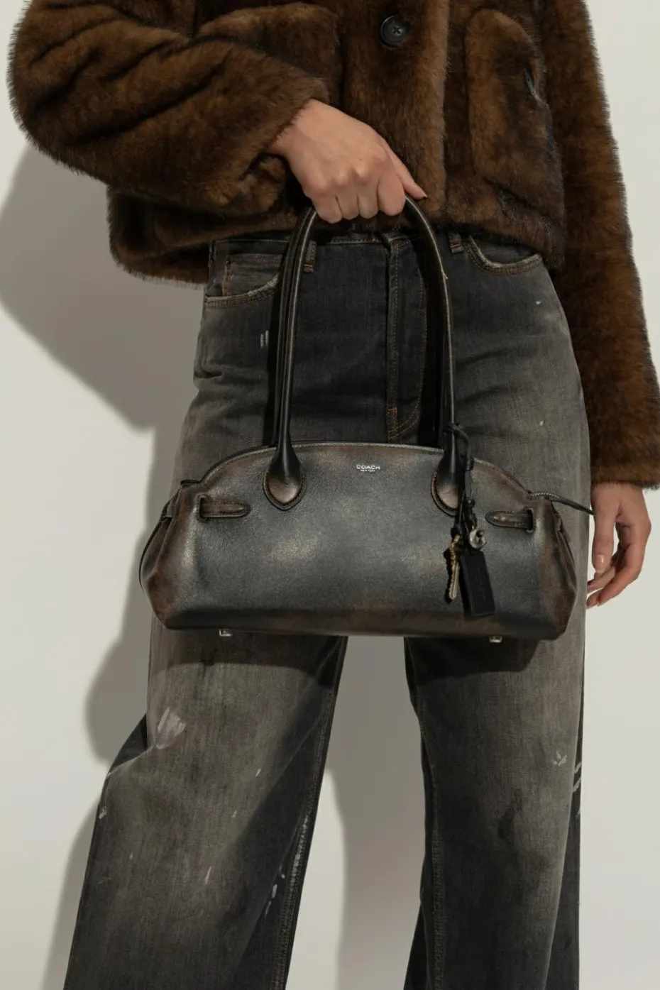 Coach BROWN Shoulder bag "Carryall 34"
