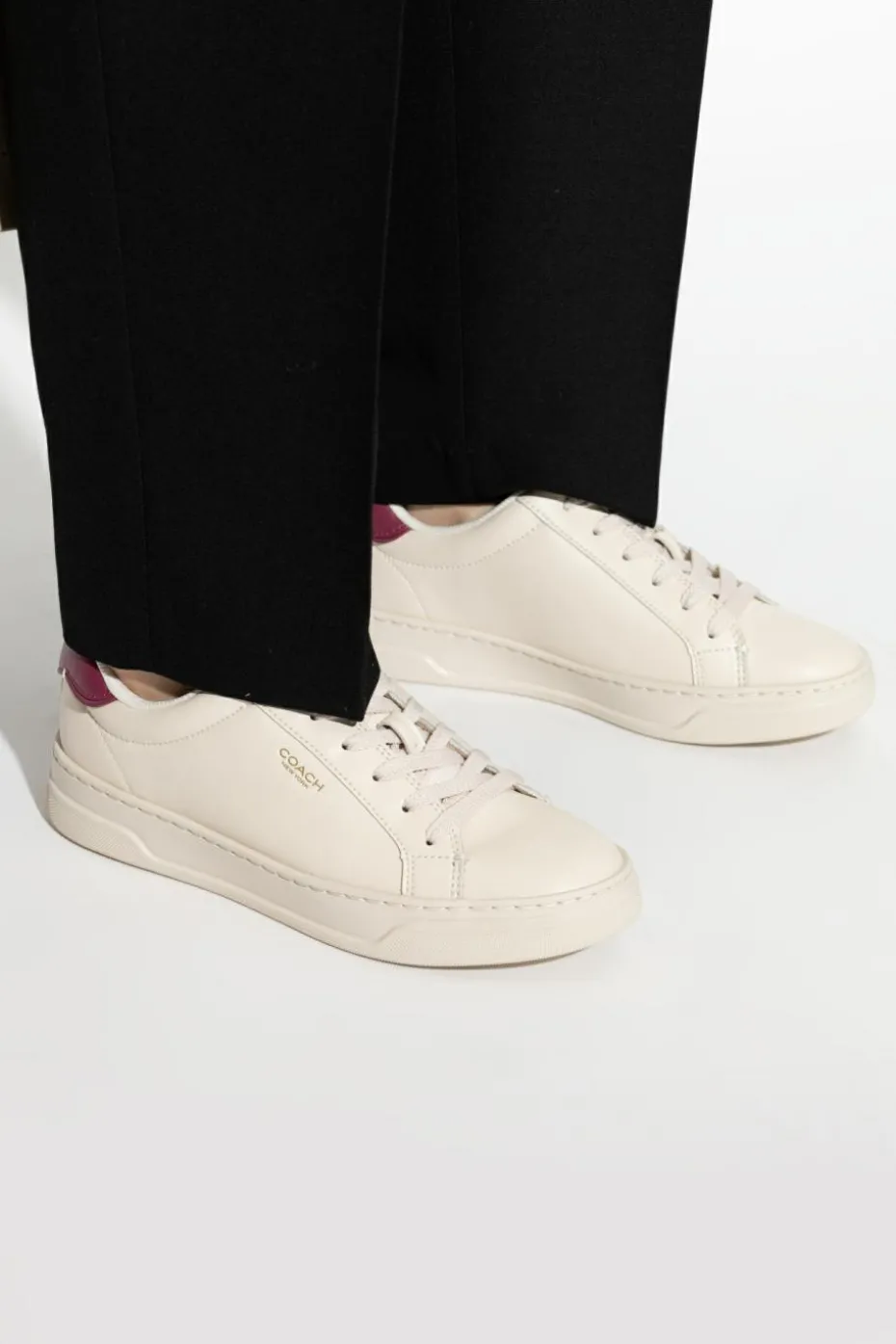 Coach cream High Line Sneakers