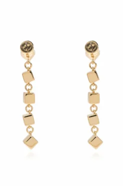 Coach GOLD Long earrings with logo
