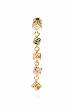 Coach GOLD Long earrings with logo